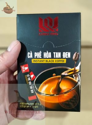 Cà phê hòa tan đen Luwak King Coffee - Hộp 15 gói x 2,5g