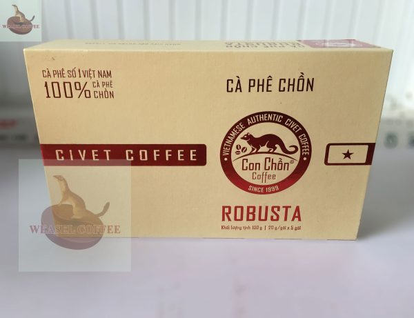 1 Cà Phê Chồn Robusta 100g - Hộp Cao Cấp