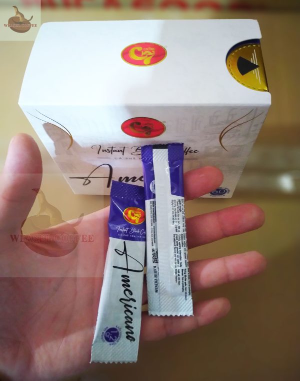 Cà phê hòa tan đen Americano - Hộp 50 gói x 1,2g