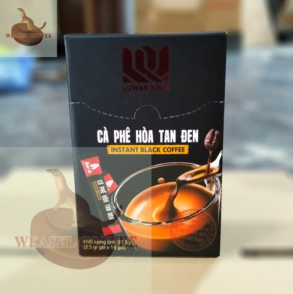 Combo 3 hộp - Cà phê hòa tan đen Luwak King Coffee ( 45 gói x 2,5g )