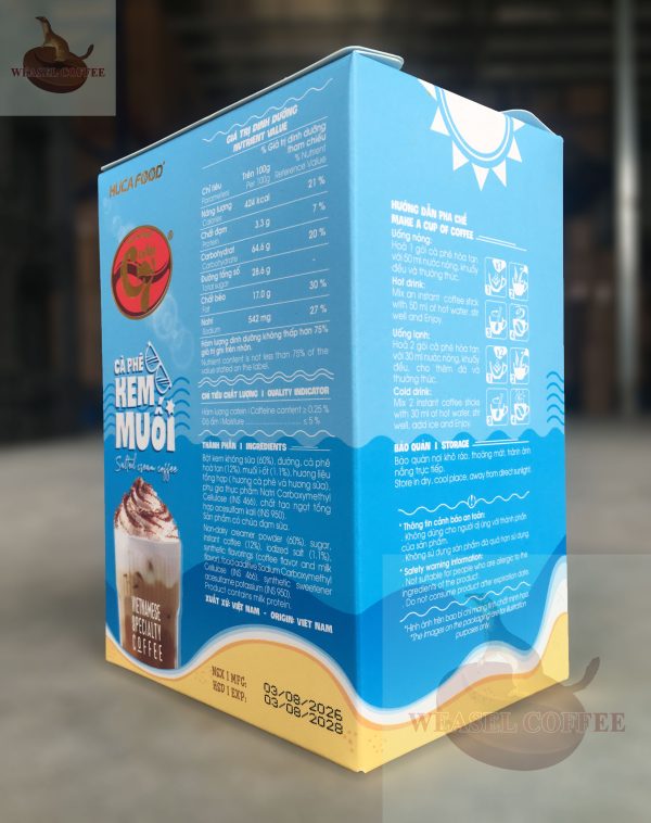 3 Cà phê hòa tan Kem Muối C7 - Hộp 12 gói x 17g