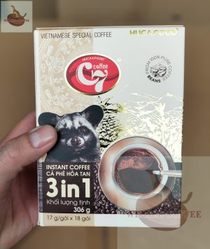 Cà phê hòa tan Hương Chồn 3in1 C7 ( Hộp 18 gói x 17g )