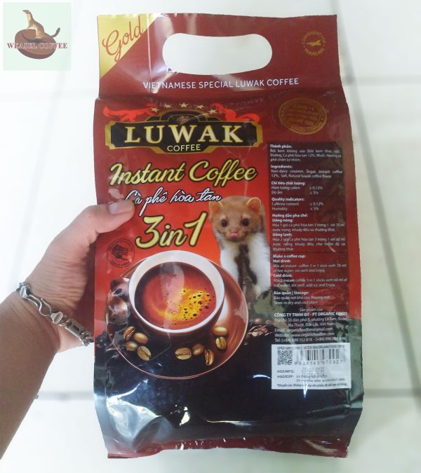 Cà phê hoà tan Con Chồn Hương - Túi 50 gói x 16g
