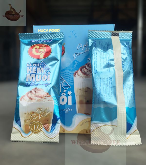 5 Cà phê hòa tan Kem Muối C7 - Hộp 12 gói x 17g