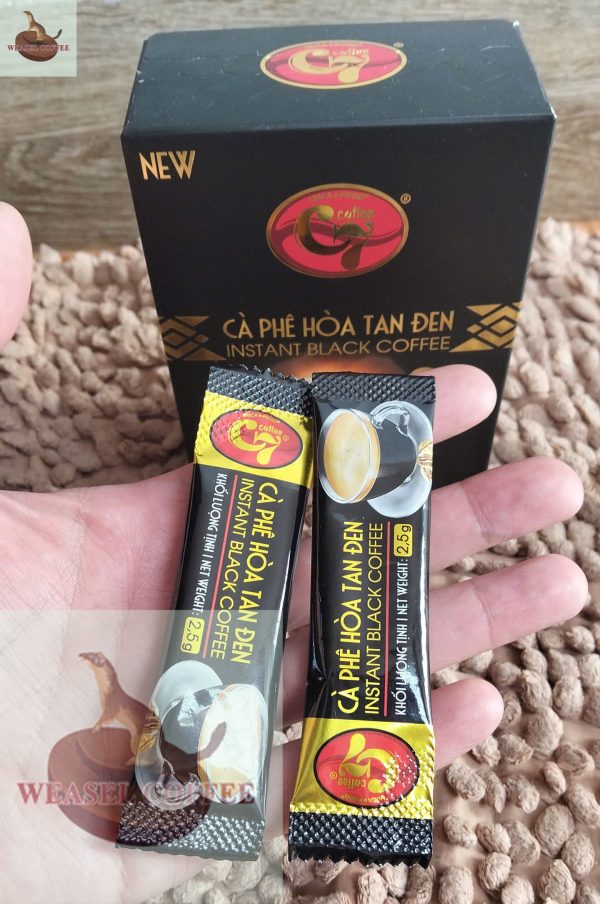 5 Combo 2 hộp ( 40 gói x 2,5g ) - Cà Phê Hòa Tan Đen C7 ( không đường )
