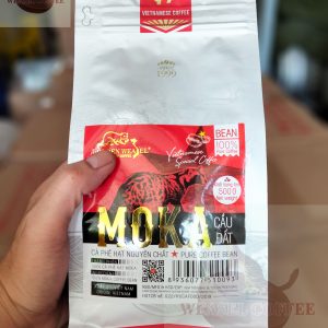 Cà phê Moka Hương Chồn rang mộc - Túi 500g Hạt
