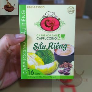 Cà phê Hoà Tan Vị Sầu Riêng - Hộp 16 gói x 17g