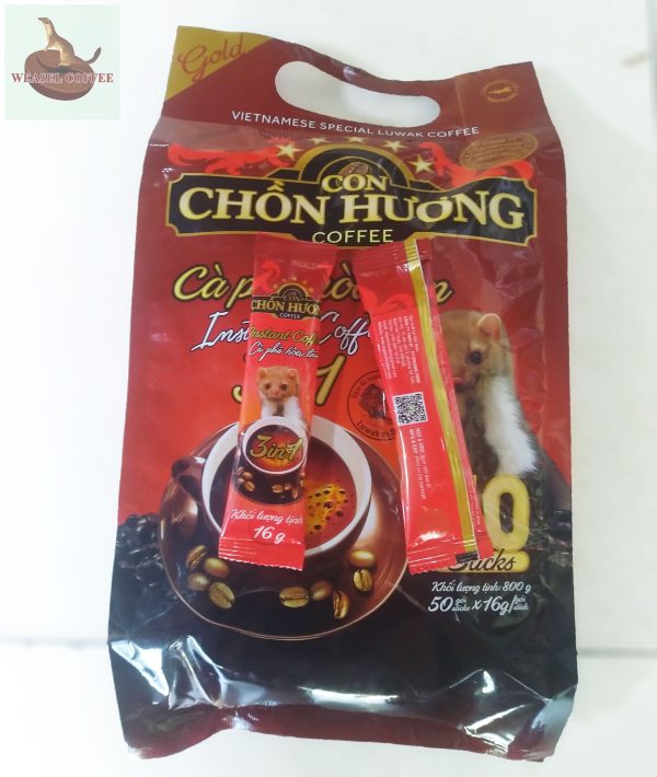 Cà phê hoà tan Con Chồn Hương - Túi 50 gói x 16g