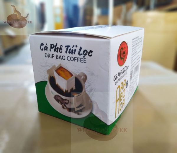 Cà phê Arabica túi lọc ( phin giấy ) - Hộp 12 gói x 12,5g