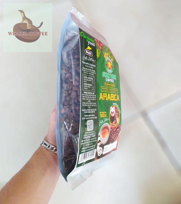 Cà Phê Arabica Hương Chồn Starvina - Túi 500g Hạt
