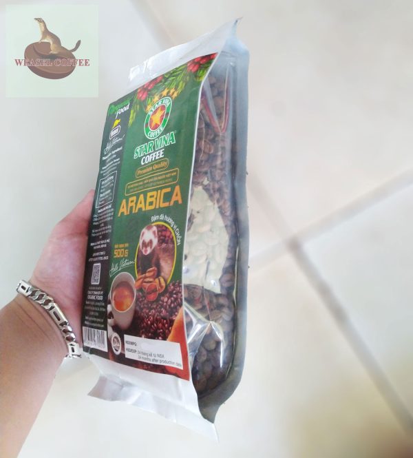 Cà Phê Arabica Hương Chồn Starvina - Túi 500g Hạt