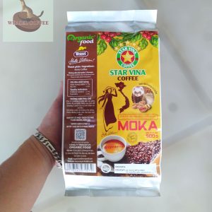 Cà Phê Moka Hương Chồn Starvina - Túi 500g Hạt
