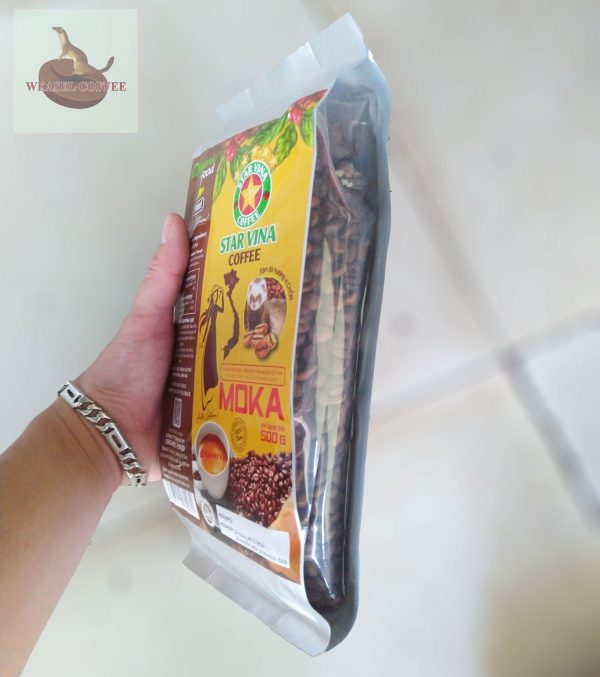 Cà Phê Moka Hương Chồn Starvina - Túi 500g Hạt