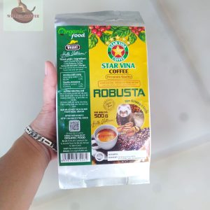 Cà Phê Robusta Hương Chồn Starvina - Túi 500g Hạt