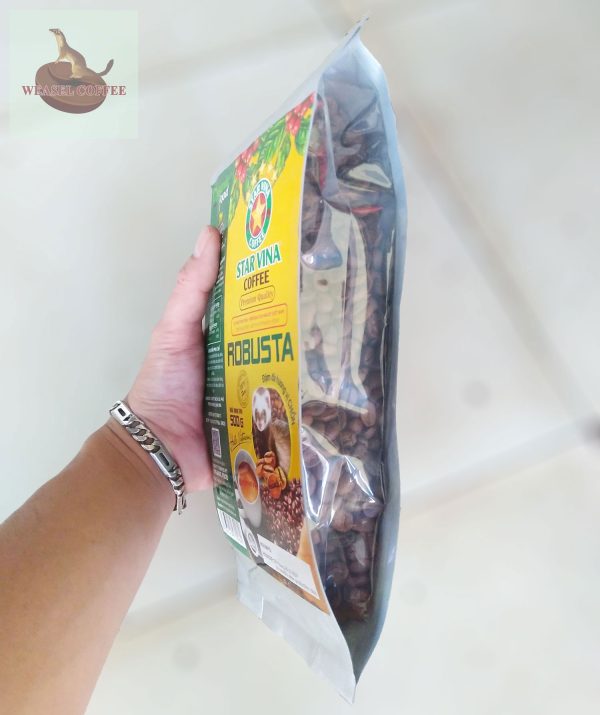 Cà Phê Robusta Hương Chồn Starvina - Túi 500g Hạt
