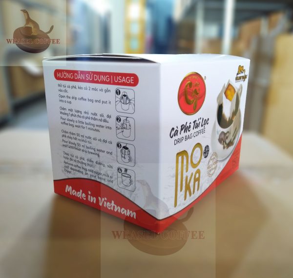 Cà phê Moka túi lọc ( phin giấy ) - Hộp 12 gói x 12,5g