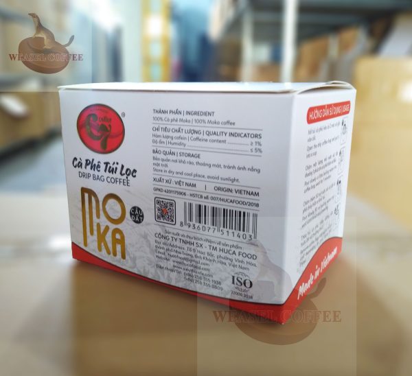 Cà phê Moka túi lọc ( phin giấy ) - Hộp 12 gói x 12,5g