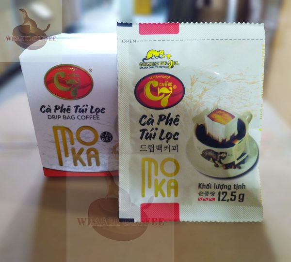 Cà phê Moka túi lọc ( phin giấy ) - Hộp 12 gói x 12,5g