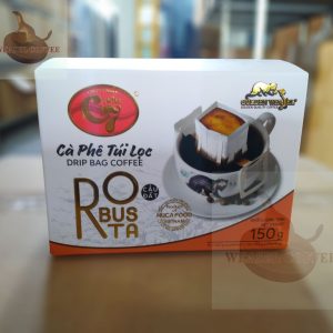 Cà phê chồn Robusta túi lọc ( phin giấy ) - Hộp 12 gói x 12,5g