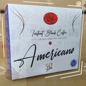 Cà phê hòa tan đen Americano - Hộp 50 gói x 1,2g