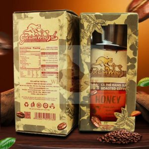 honey Cà Phê Hương Mật Ong 250g - Hộp Kraft Kính