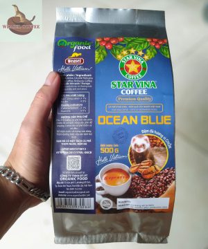 Cà Phê Ocean Blue Hương Chồn - Túi 500g Hạt