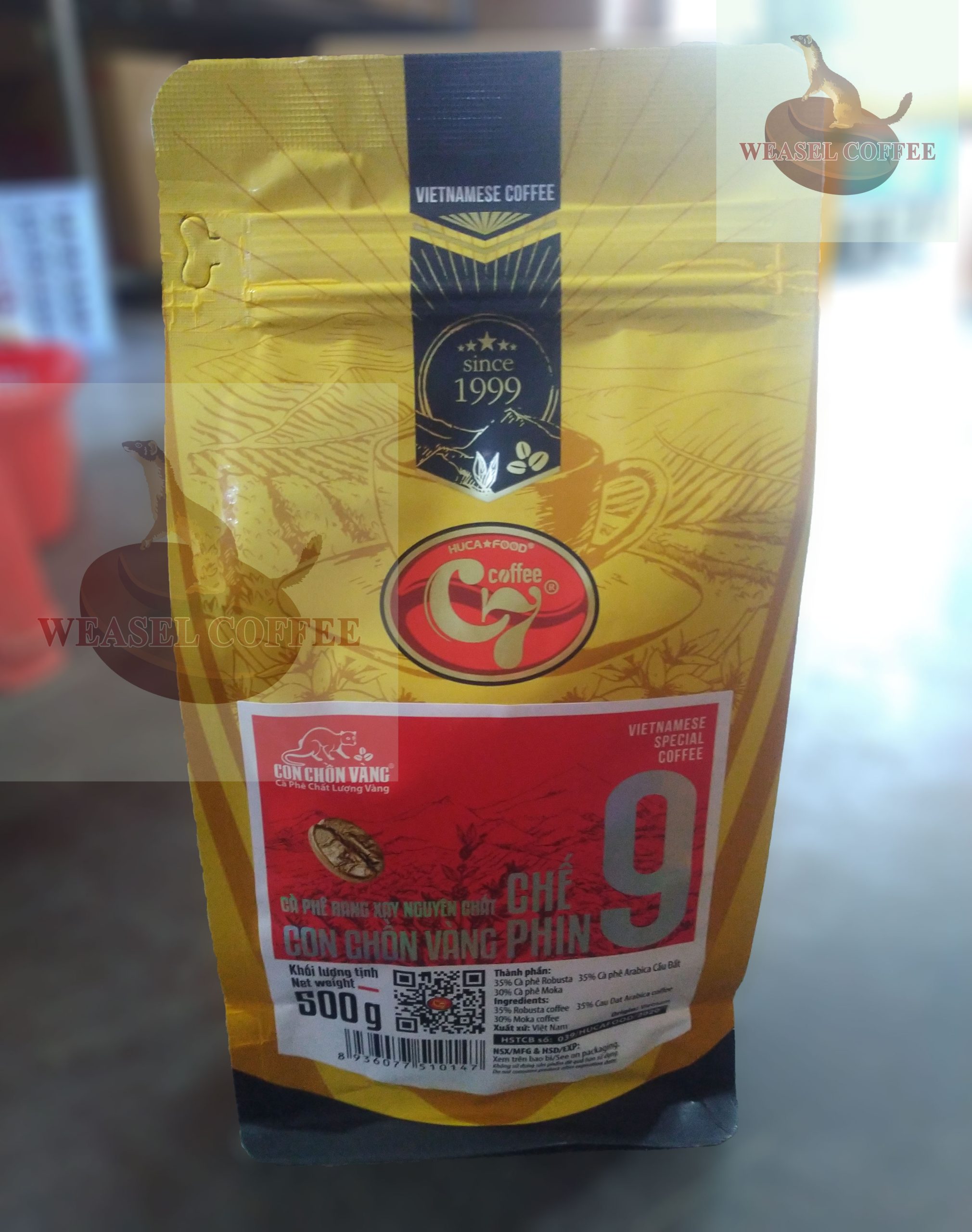 Cà Phê Hương Mật Ong 250g - Hộp Kraft Kính